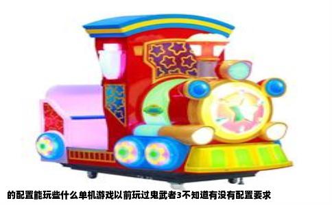 的配置能玩些什么单机游戏以前玩过鬼武者3不知道有没有配置要求