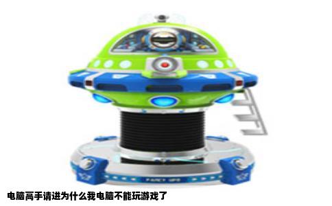 电脑高手请进为什么我电脑不能玩游戏了