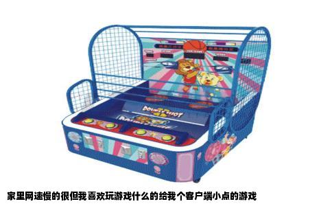 家里网速慢的很但我喜欢玩游戏什么的给我个客户端小点的游戏