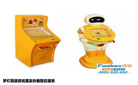 梦幻西游游戏里发的截图在哪看