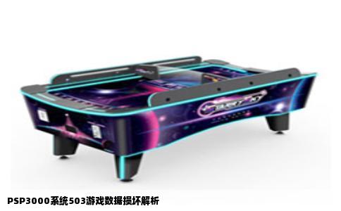 PSP3000系统503游戏数据损坏解析