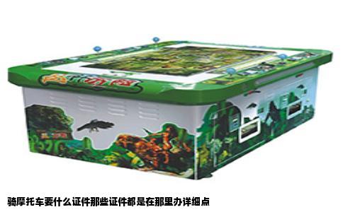 骑摩托车要什么证件那些证件都是在那里办详细点