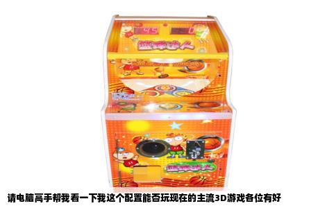 请电脑高手帮我看一下我这个配置能否玩现在的主流3D游戏各位有好