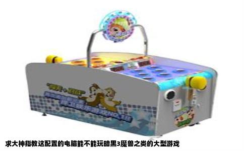 求大神指教这配置的电脑能不能玩暗黑3魔兽之类的大型游戏