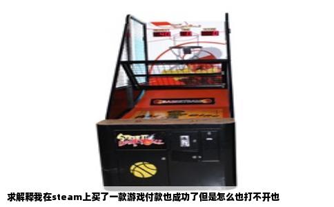 求解释我在steam上买了一款游戏付款也成功了但是怎么也打不开也