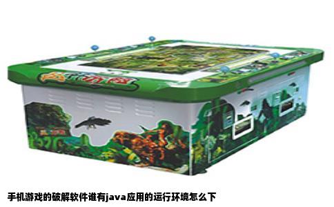 手机游戏的破解软件谁有java应用的运行环境怎么下