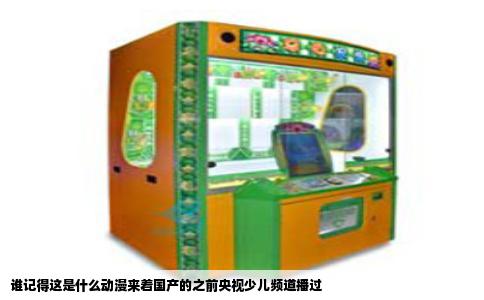 谁记得这是什么动漫来着国产的之前央视少儿频道播过