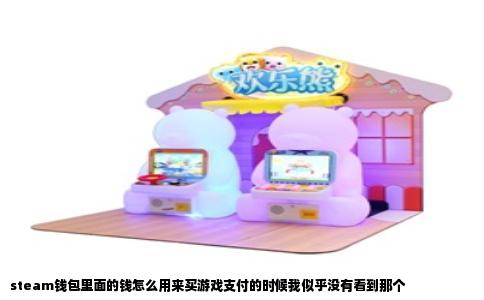 steam钱包里面的钱怎么用来买游戏支付的时候我似乎没有看到那个