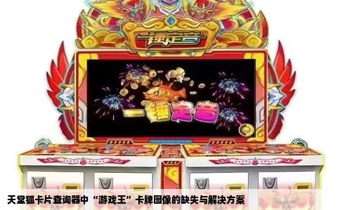 天堂狐卡片查询器中“游戏王”卡牌图像的缺失与解决方案