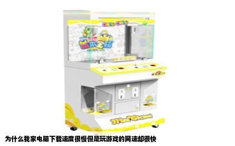 为什么我家电脑下载速度很慢但是玩游戏的网速却很快