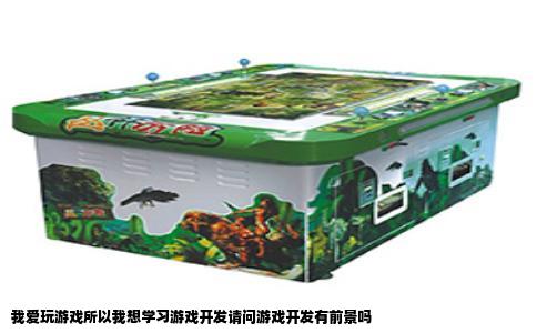 我爱玩游戏所以我想学习游戏开发请问游戏开发有前景吗