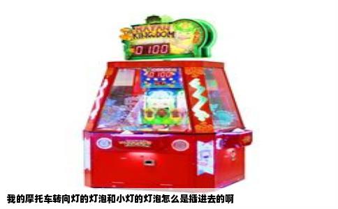 我的摩托车转向灯的灯泡和小灯的灯泡怎么是插进去的啊