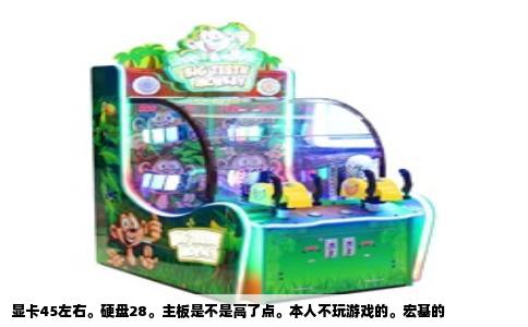 显卡45左右。硬盘28。主板是不是高了点。本人不玩游戏的。宏基的