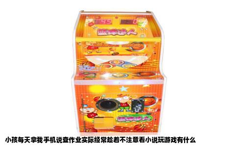 小孩每天拿我手机说查作业实际经常趁着不注意看小说玩游戏有什么