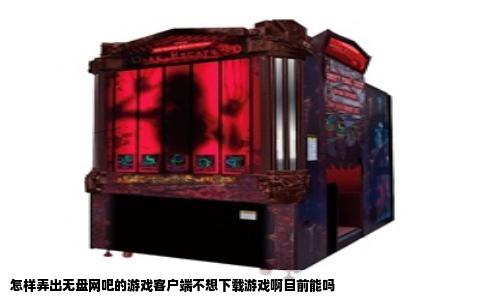 怎样弄出无盘网吧的游戏客户端不想下载游戏啊目前能吗