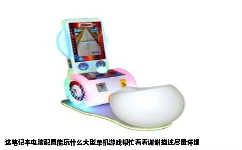 这笔记本电脑配置能玩什么大型单机游戏帮忙看看谢谢描述尽量详细