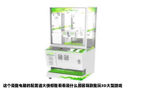 这个是我电脑的配置请大侠帮我看看是什么原因导致我玩3D大型游戏