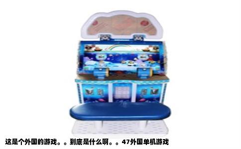 这是个外国的游戏。。到底是什么啊。。47外国单机游戏