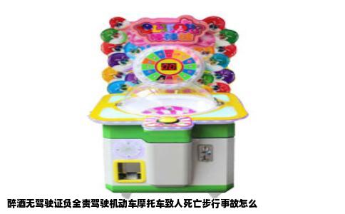 醉酒无驾驶证负全责驾驶机动车摩托车致人死亡步行事故怎么